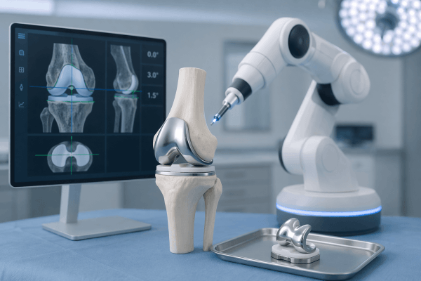 העתיד כבר כאן: כיצד סיוע רובוטי משפר את הדיוק בניתוח החלפת מפרק ברך?