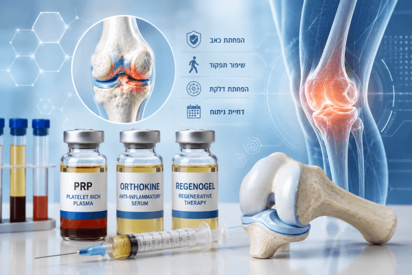 אורטוקין או PRP? ד"ר עמית רגב מסביר איך לבחור את הזריקה הביולוגית המתאימה לשחיקת סחוס